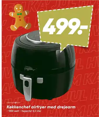 Bilka Køkkenchef airfryer med drejearm tilbud