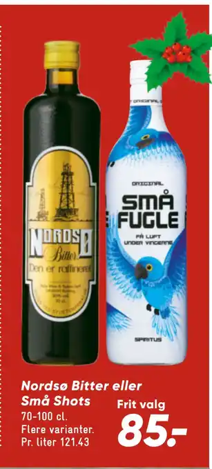 Bilka Nordsø bitter eller små shots tilbud