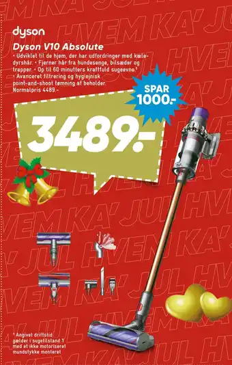 Bilka Dyson v10 absolute tilbud