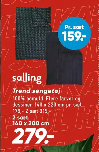 Bilka Trend sengetøj tilbud