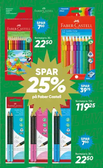 Bilka Spar 25% på faber castell tilbud