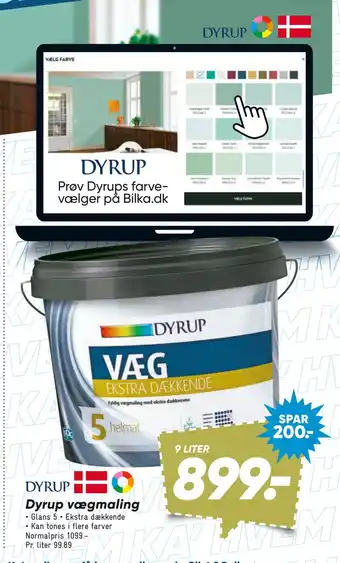 Bilka Dyrup vægmaling tilbud