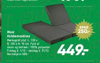 Bilka Noa foldemadras tilbud