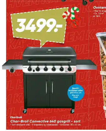 Bilka Char-broil convective 640 gasgrill - sort tilbud