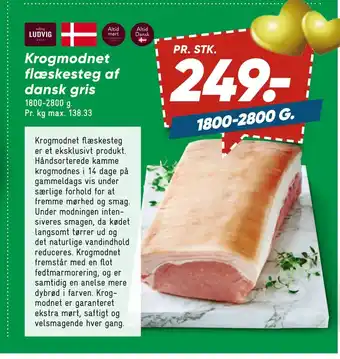 Bilka Krogmodnet flæskesteg af dansk gris tilbud