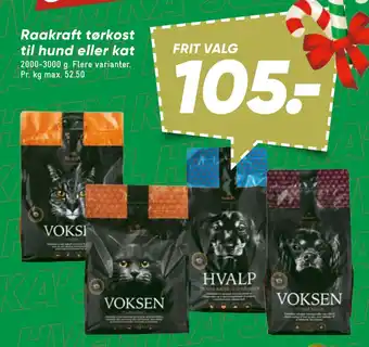 Bilka Raakraft tørkost til hund eller kat tilbud