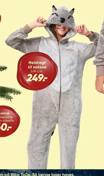 Bilka Heldragt til voksne tilbud