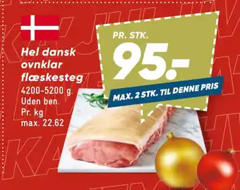 Bilka Hel dansk ovnklar flæskesteg tilbud