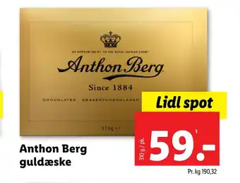Lidl Anthon berg guldæske tilbud