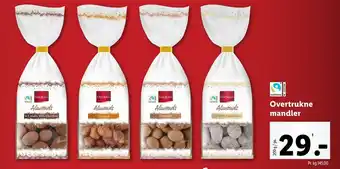 Lidl Overtrukne mandler tilbud
