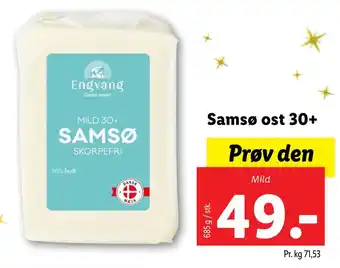 Lidl Samsø ost 30+ tilbud