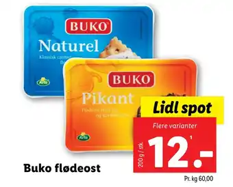 Lidl Buko flødeost tilbud