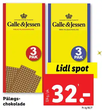 Lidl Pålægs chokolade tilbud