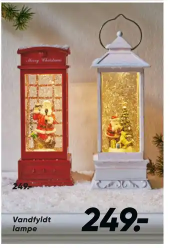 Bilka Vandfyldt lampe tilbud