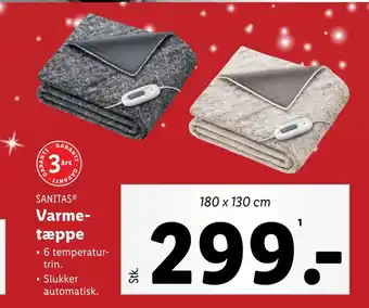 Lidl Varmetæppe tilbud