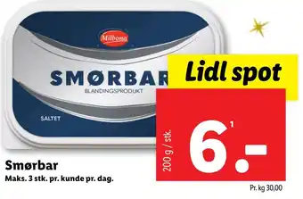 Lidl Smørbar tilbud