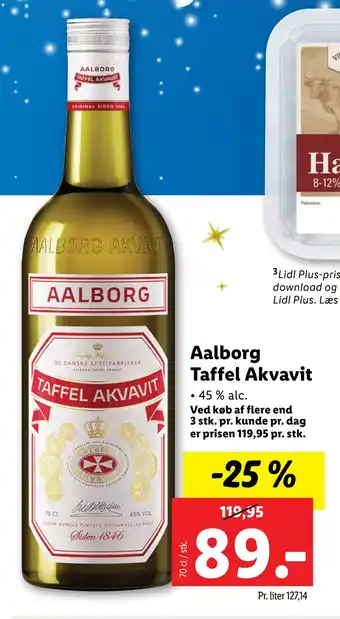 Aalborg taffel akvavit