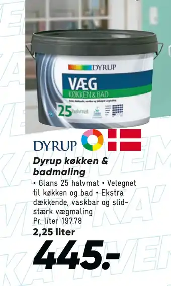 Bilka Dyrup køkken & badmaling tilbud