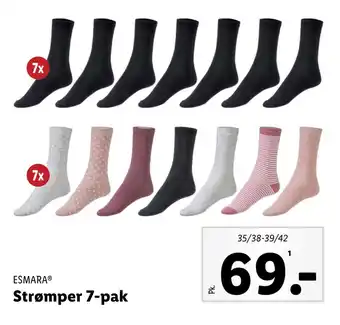 Lidl Strømper 7-pak tilbud