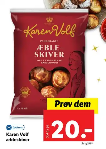 Lidl Karen volf æbleskiver tilbud