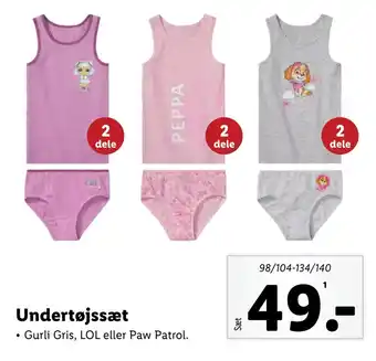Undertøjssæt