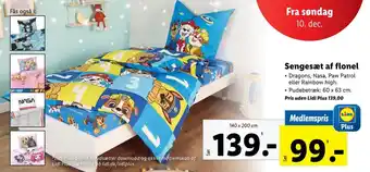 Lidl Sengesæt af flonel tilbud