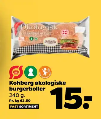 Netto Kohberg økologiske burgerboller tilbud