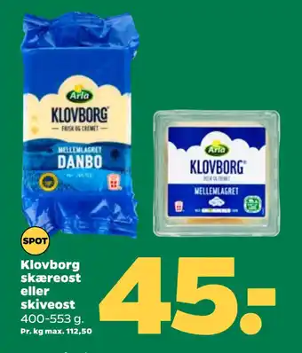 Netto Skæreost eller skiveost tilbud