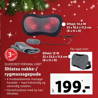 Shiatsu nakke-/ rygmassagepude