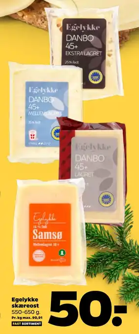 Netto Egelykke skæreost tilbud