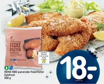 REMA 1000 Rema 1000 panerede fiskefileter dybfrost tilbud
