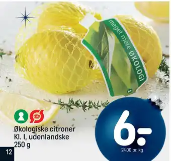 REMA 1000 Økologiske citroner kl. i, udenlandske tilbud