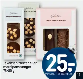 Jakobsen tærter eller marcipanstænger