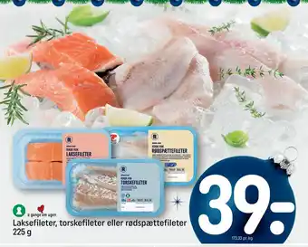 REMA 1000 Laksefileter, torskefileter eller rødspættefileter tilbud
