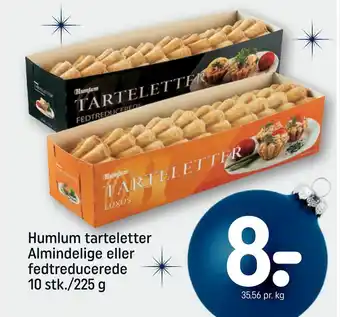 REMA 1000 Humlum tarteletter almindelige eller fedtreducerede tilbud
