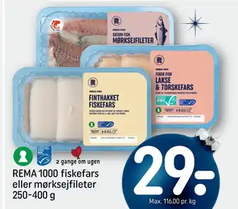 REMA 1000 Rema 1000 fiskefars eller mørksejfileter tilbud