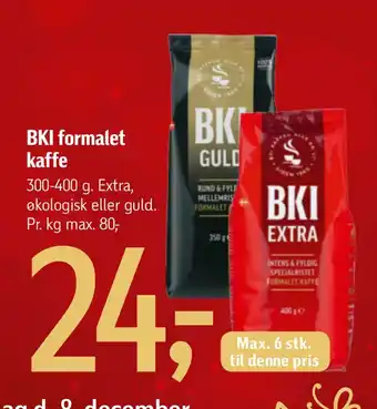 Føtex Bki formalet kaffe tilbud