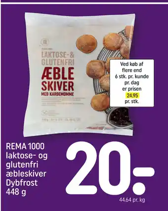 REMA 1000 Rema 1000 laktose- og glutenfri æbleskiver dybfrost tilbud