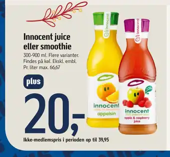 Føtex Innocent juice eller smoothie tilbud
