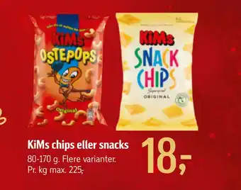 Føtex Kims chips eller snacks tilbud