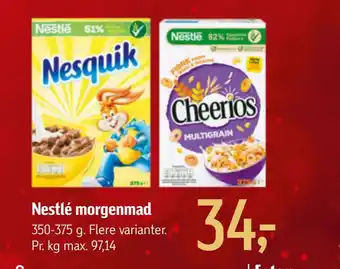 Føtex Nestlé morgenmad tilbud
