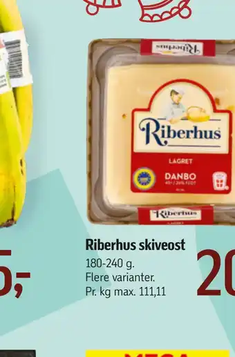 Føtex Riberhus skiveost tilbud
