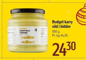 Føtex Budget karry sild i bidder tilbud
