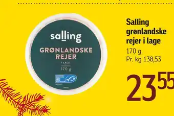 Føtex Salling grønlandske rejer i lage tilbud