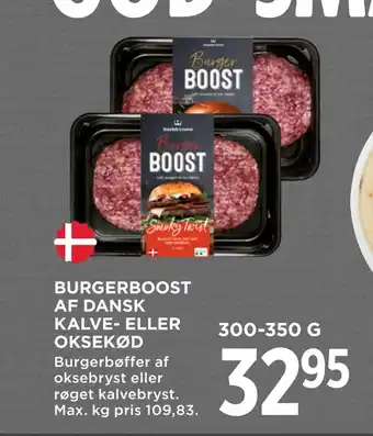 MENY Burgerboost af dansk kalve- eller oksekød tilbud