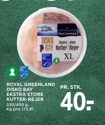 MENY Royal greenland disko bay ekstra store kutterrejer tilbud