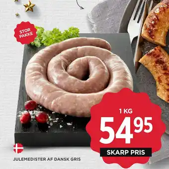 MENY Julemedister af dansk gris tilbud