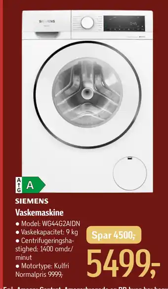 Føtex Vaskemaskine tilbud
