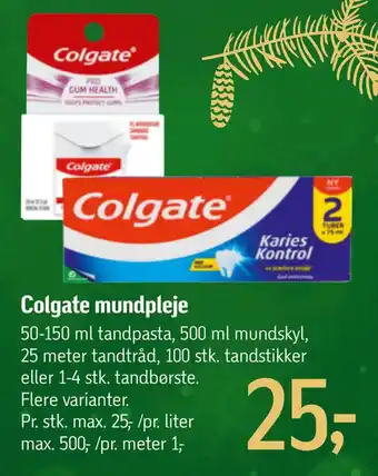 Føtex Colgate mundpleje tilbud