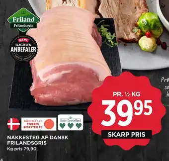 MENY Nakkesteg af dansk frilandsgris tilbud